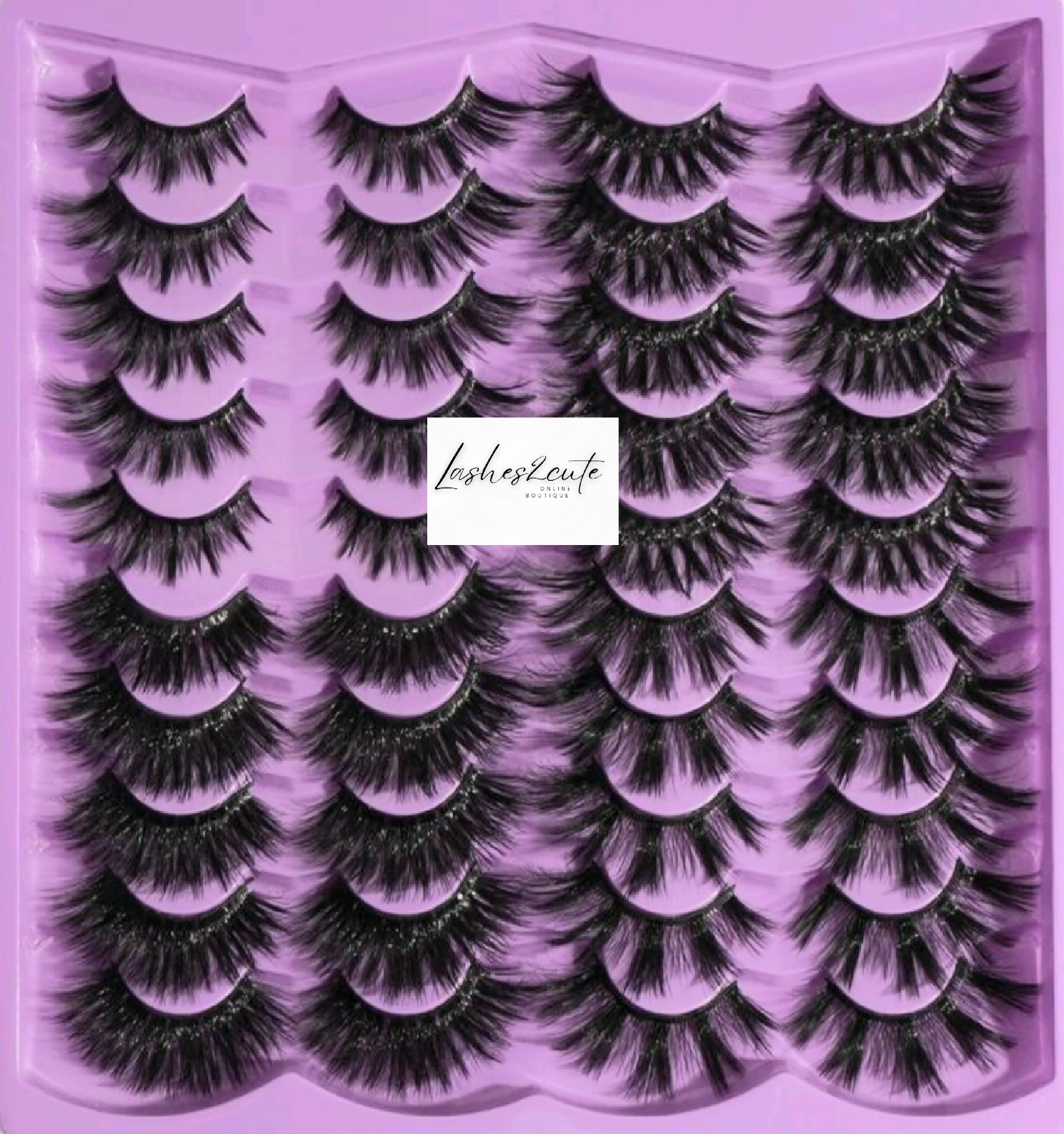 20 Pairs Mixed Type Natural False Eyelashes