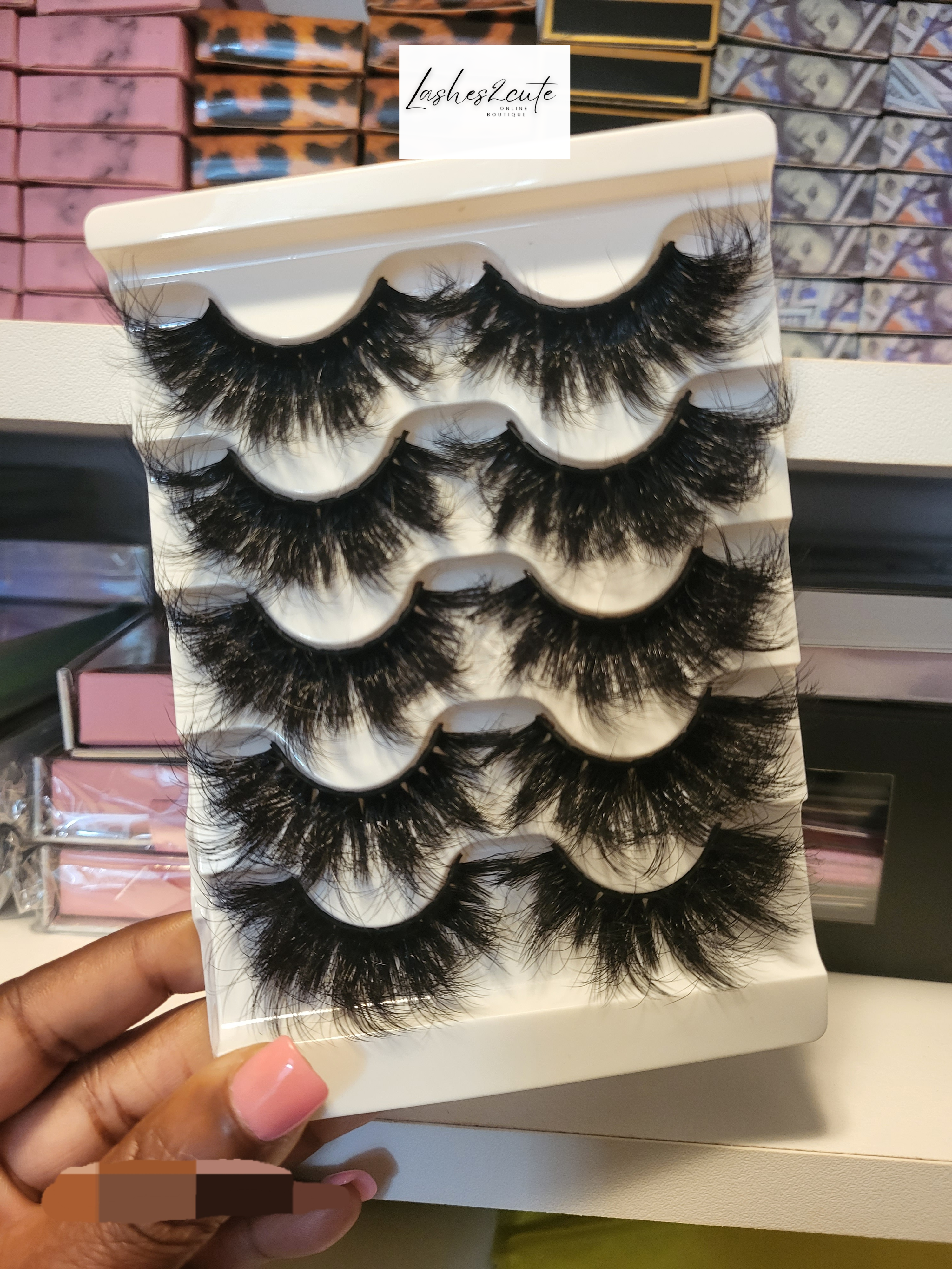 Volumized False Eyelashes 5 Pair Set