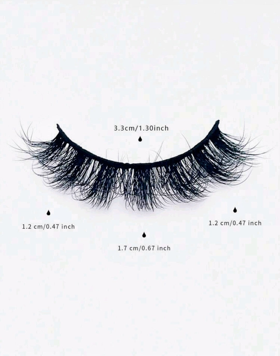 "Ashley" 17mm Fluffy Faux Mink False Eyelash