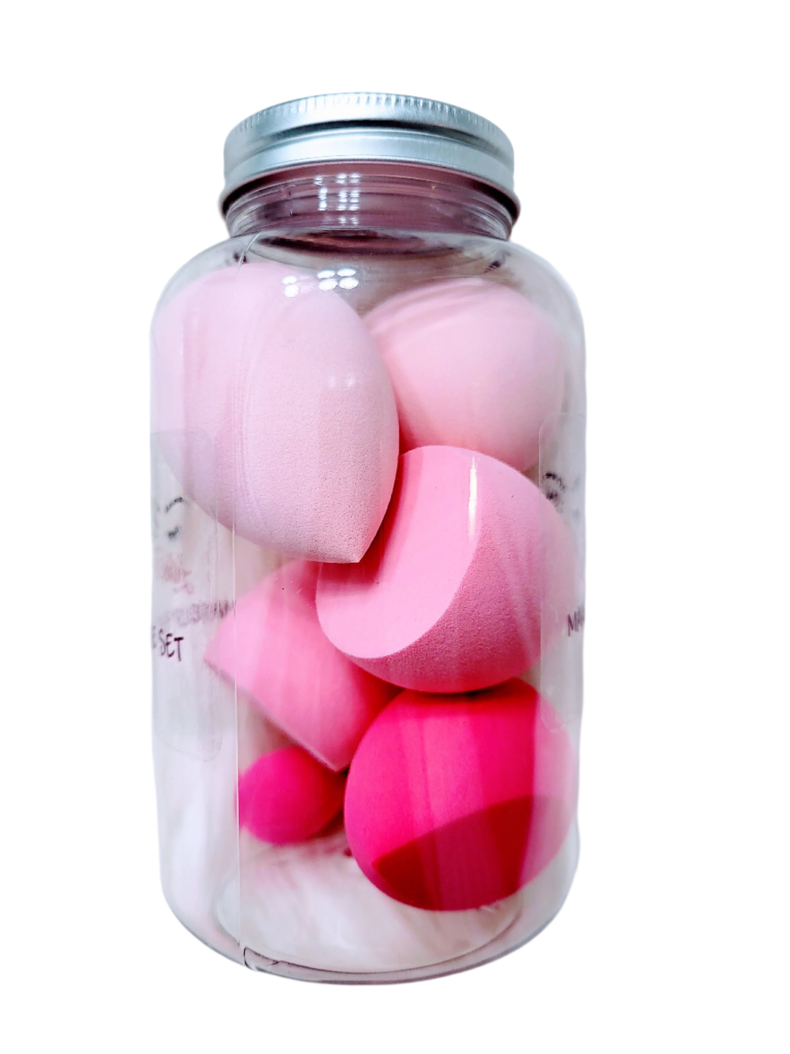 Lashes2cute 7 Piece Makeup Sponge Set Pink