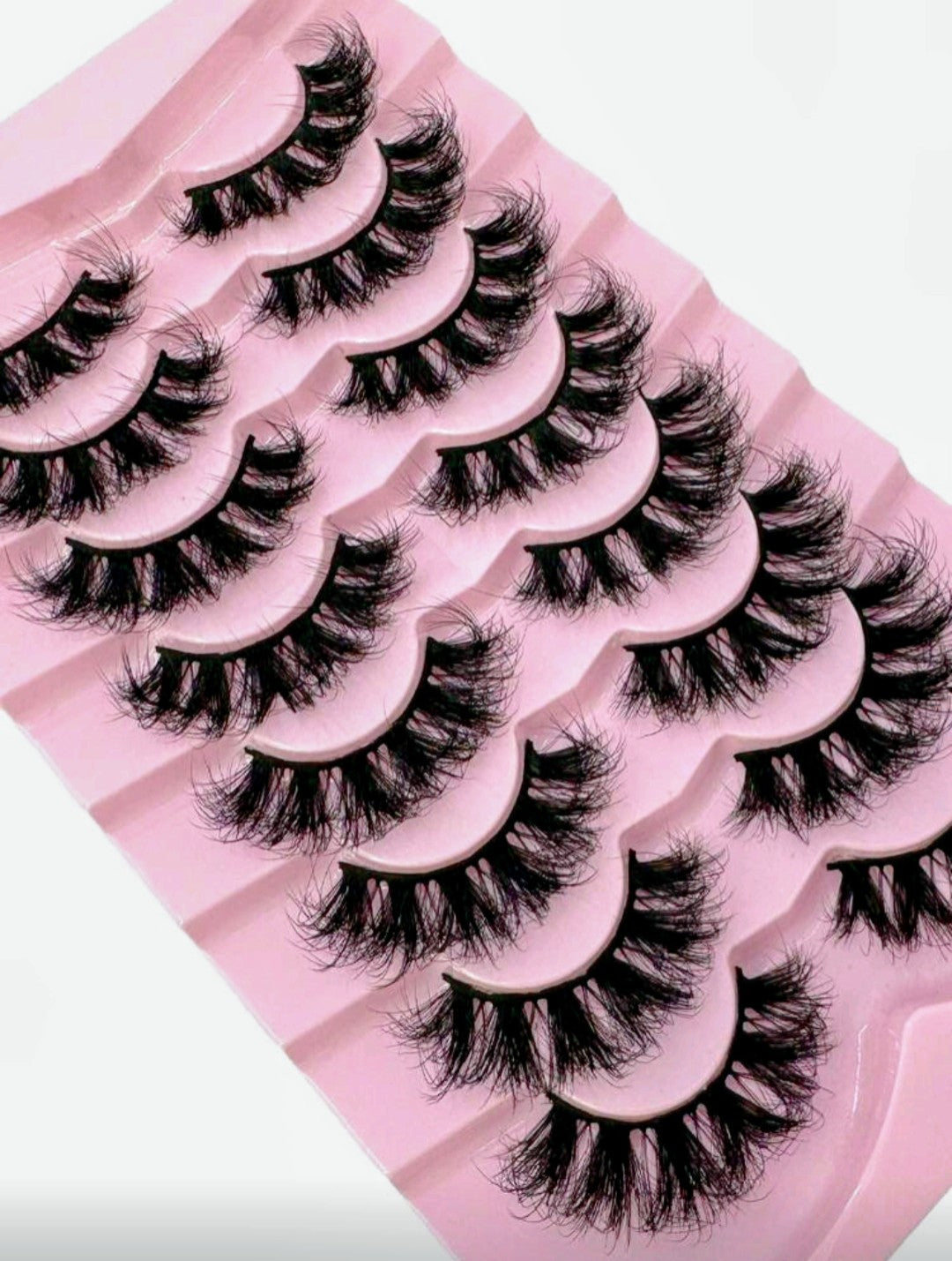 8 Pair Volume Lash Set | 20-25mm D Curl Fluffy Faux Lashes-LZ13