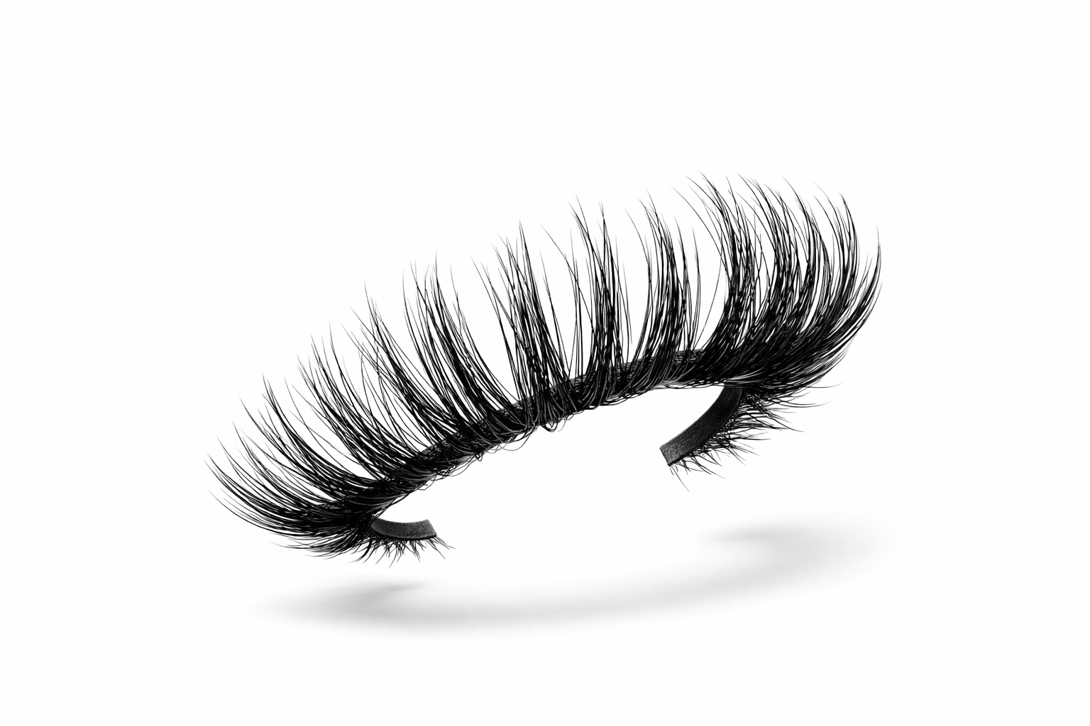 False eyelashes on a white background