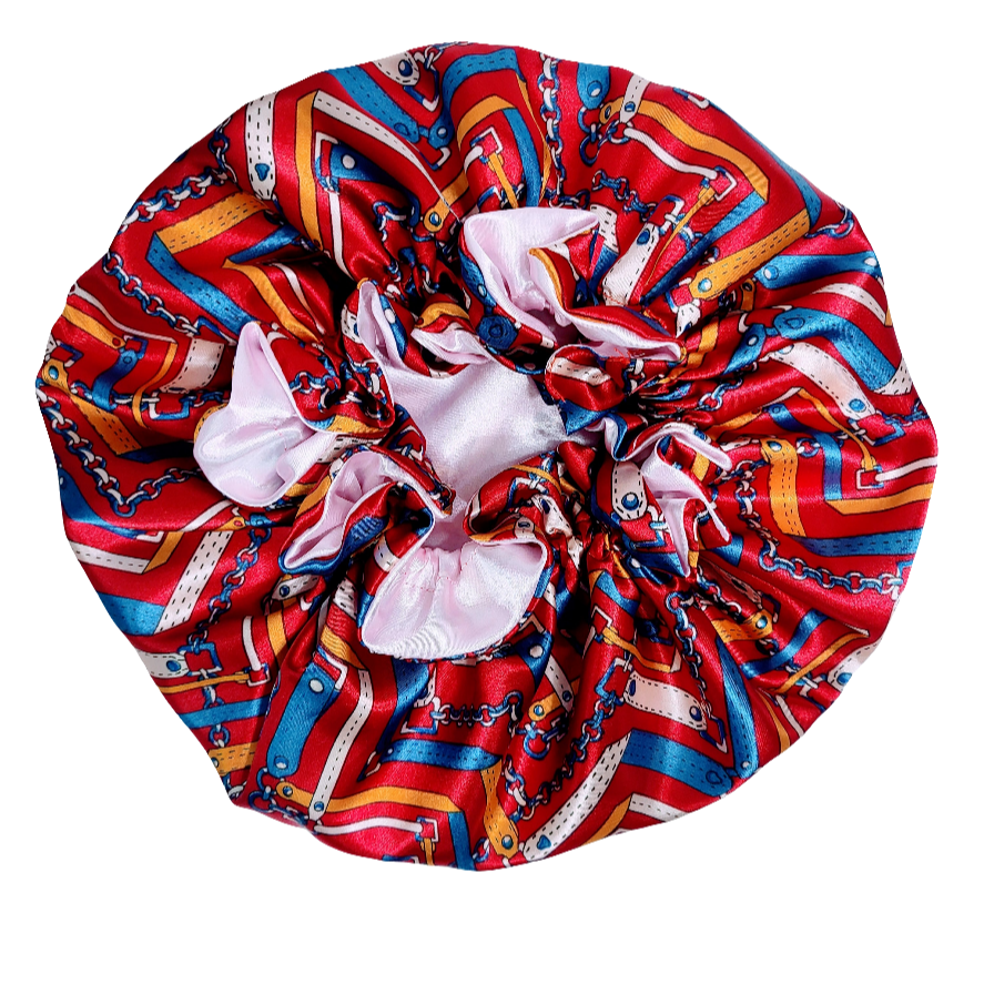 "MYA" Reversible Sleeping Satin Hair Bonnet