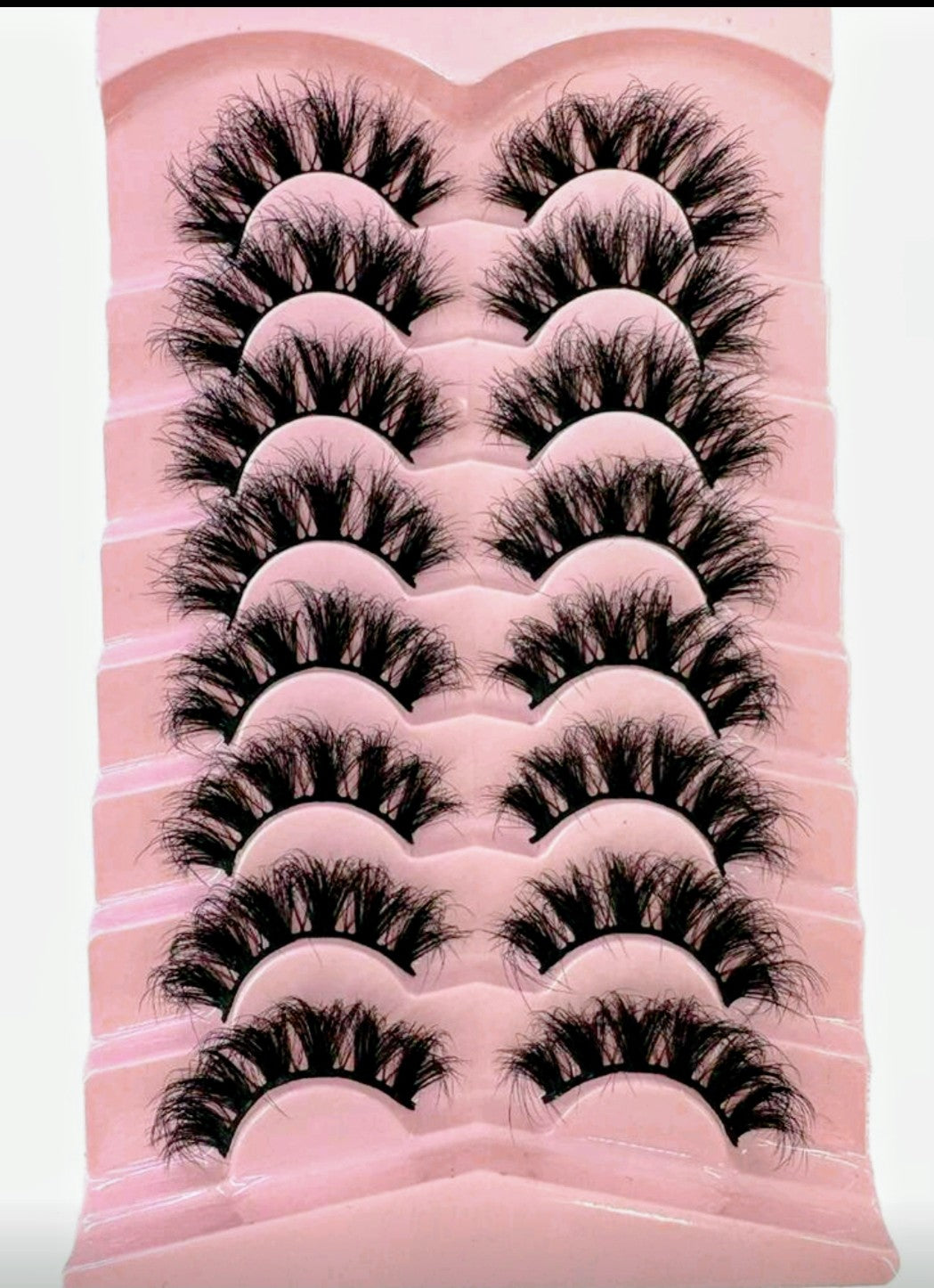 8 Pair Volume Lash Set | 20-25mm D Curl Fluffy Faux Lashes-LZ13