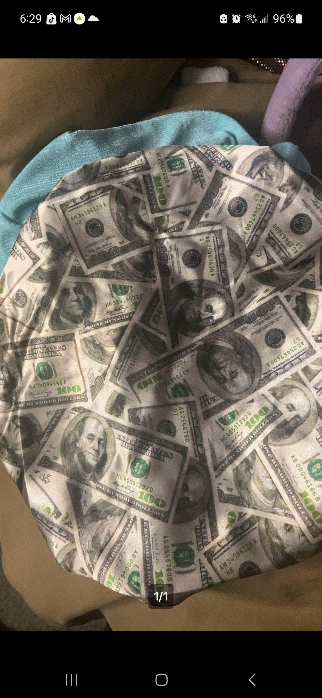 GREEN MONEY – Reversible Satin Hair Bonnet💚