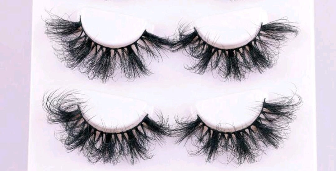 "Glam" 25mm Dramatic Natural Faux Mink False Eyelash