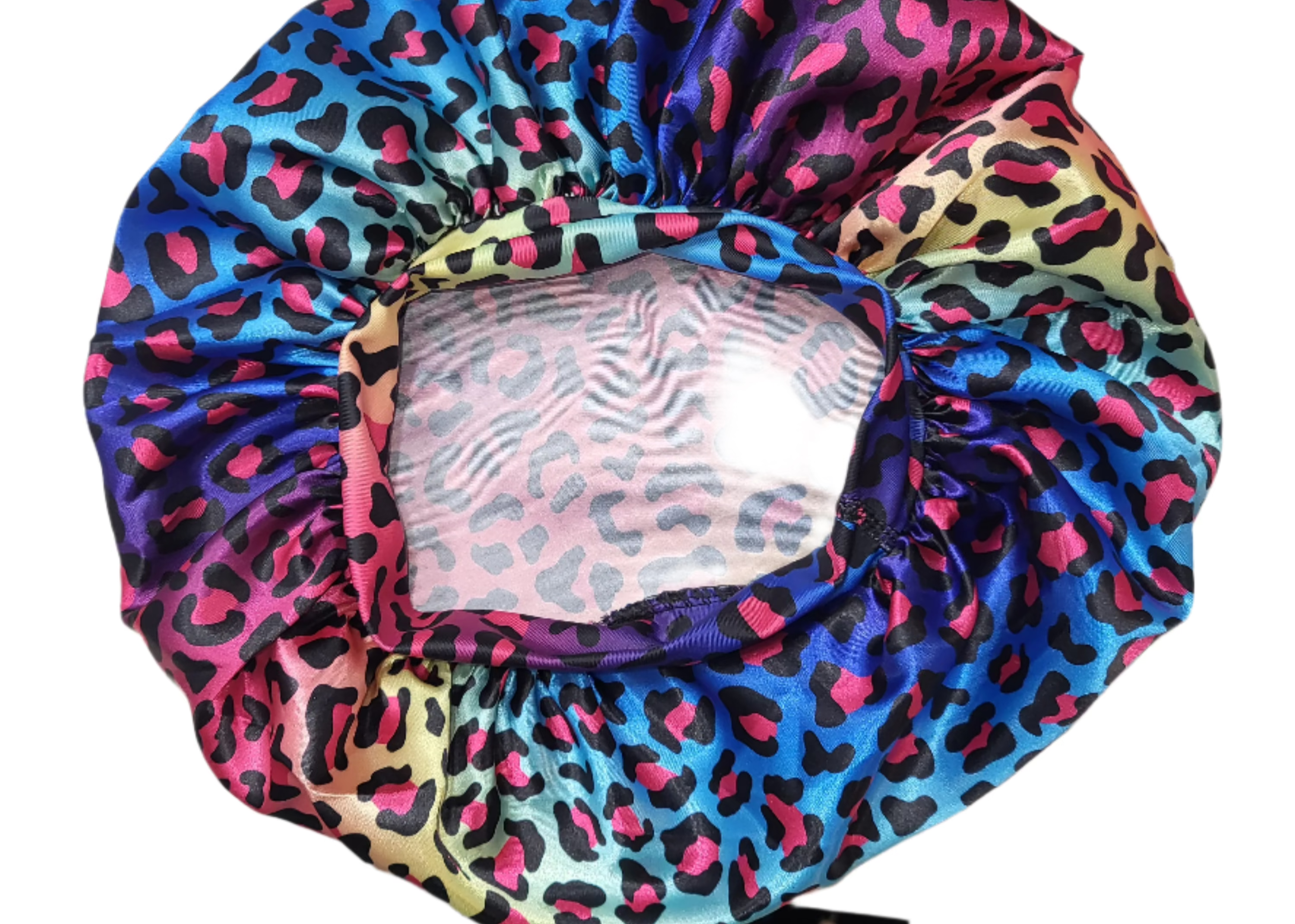 MULTI COLORED Wide Band Elastic Single Layer Satin Hair Bonnet