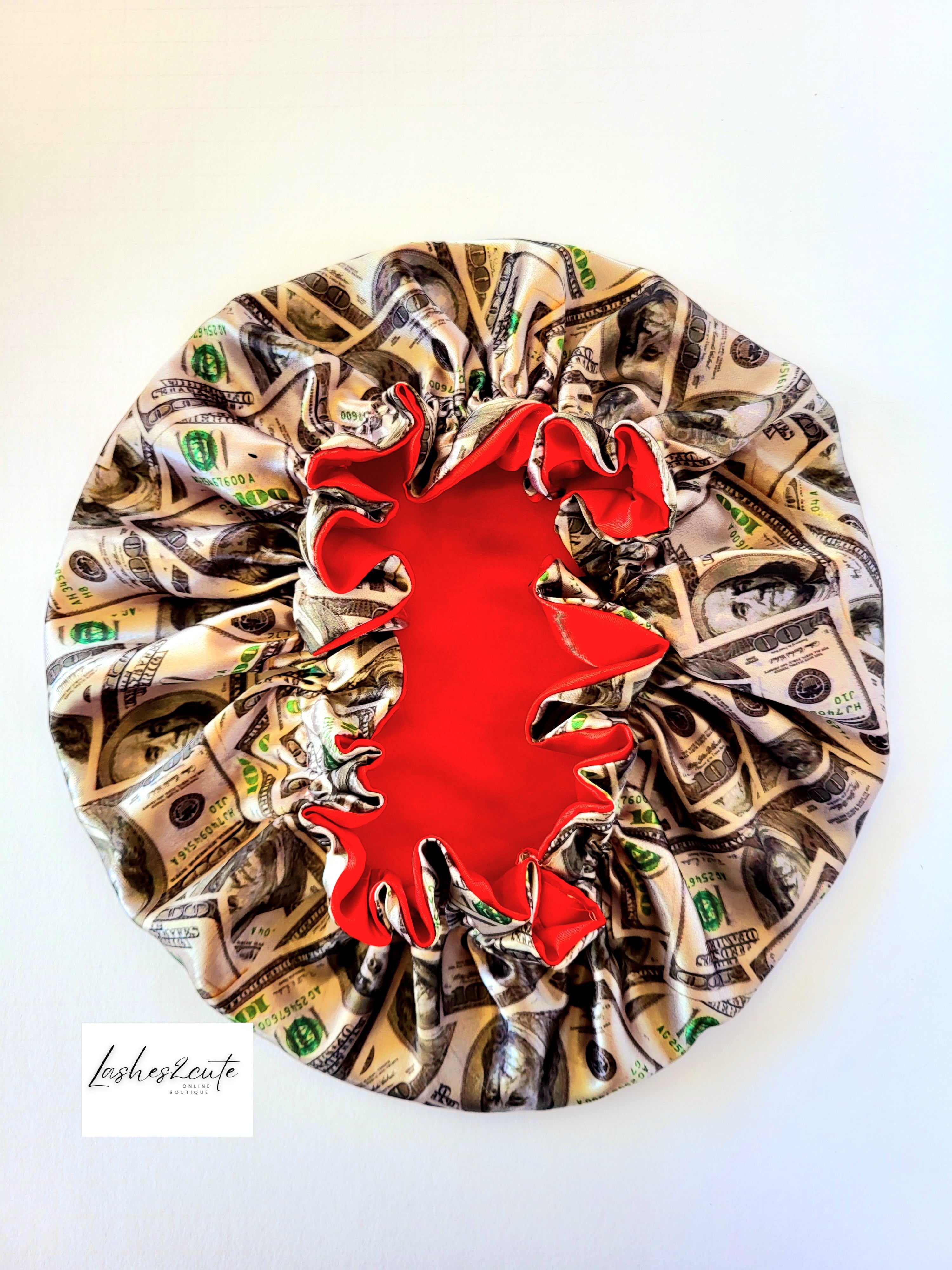 Reversible Sleeping Satin Wavy Bonnet Money Print