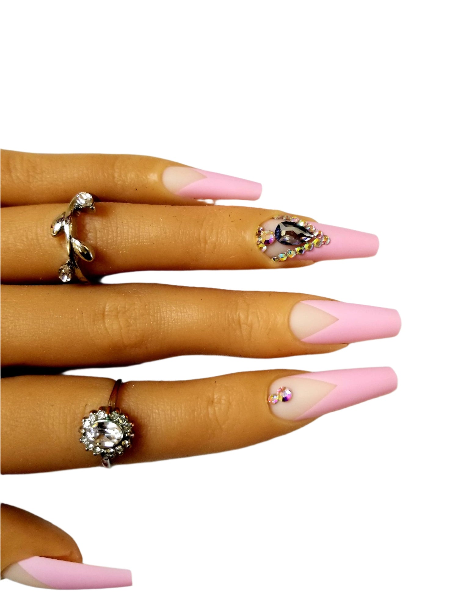 "Blush" 24 Piece Set Artificial Nails with Glue