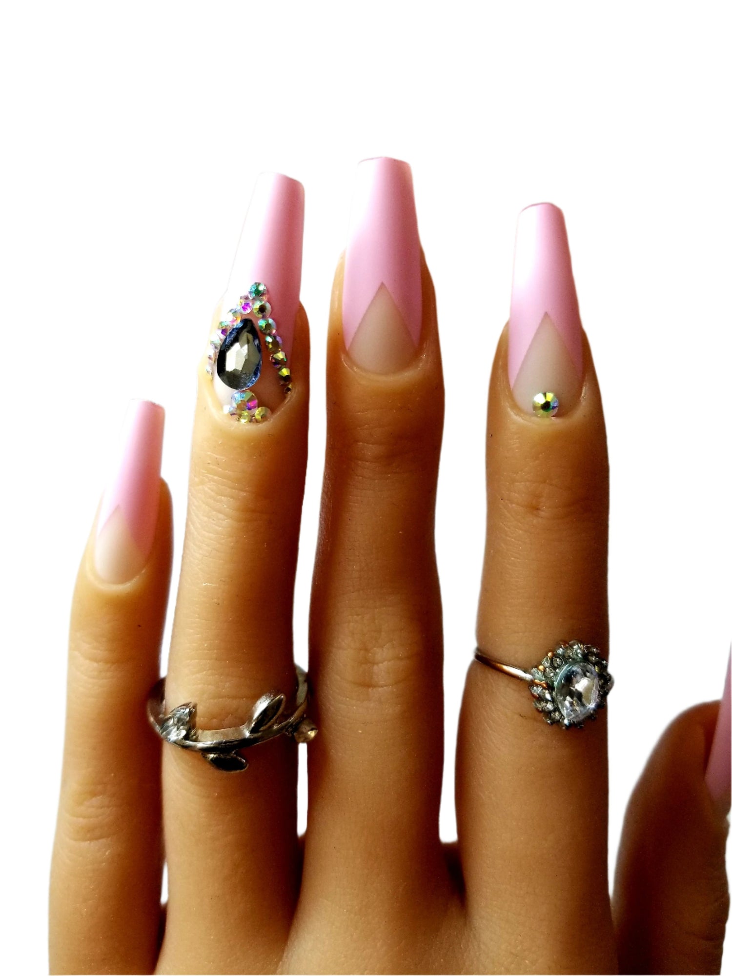 "Blush" 24 Piece Set Artificial Nails with Glue