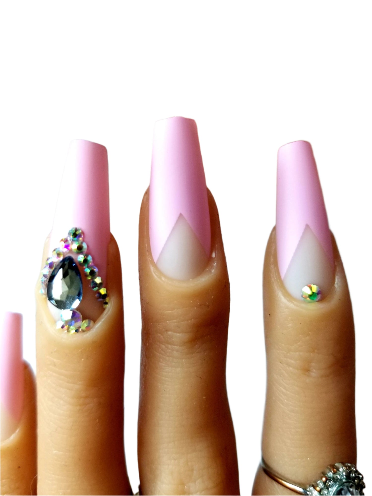 "Blush" 24 Piece Set Artificial Nails with Glue