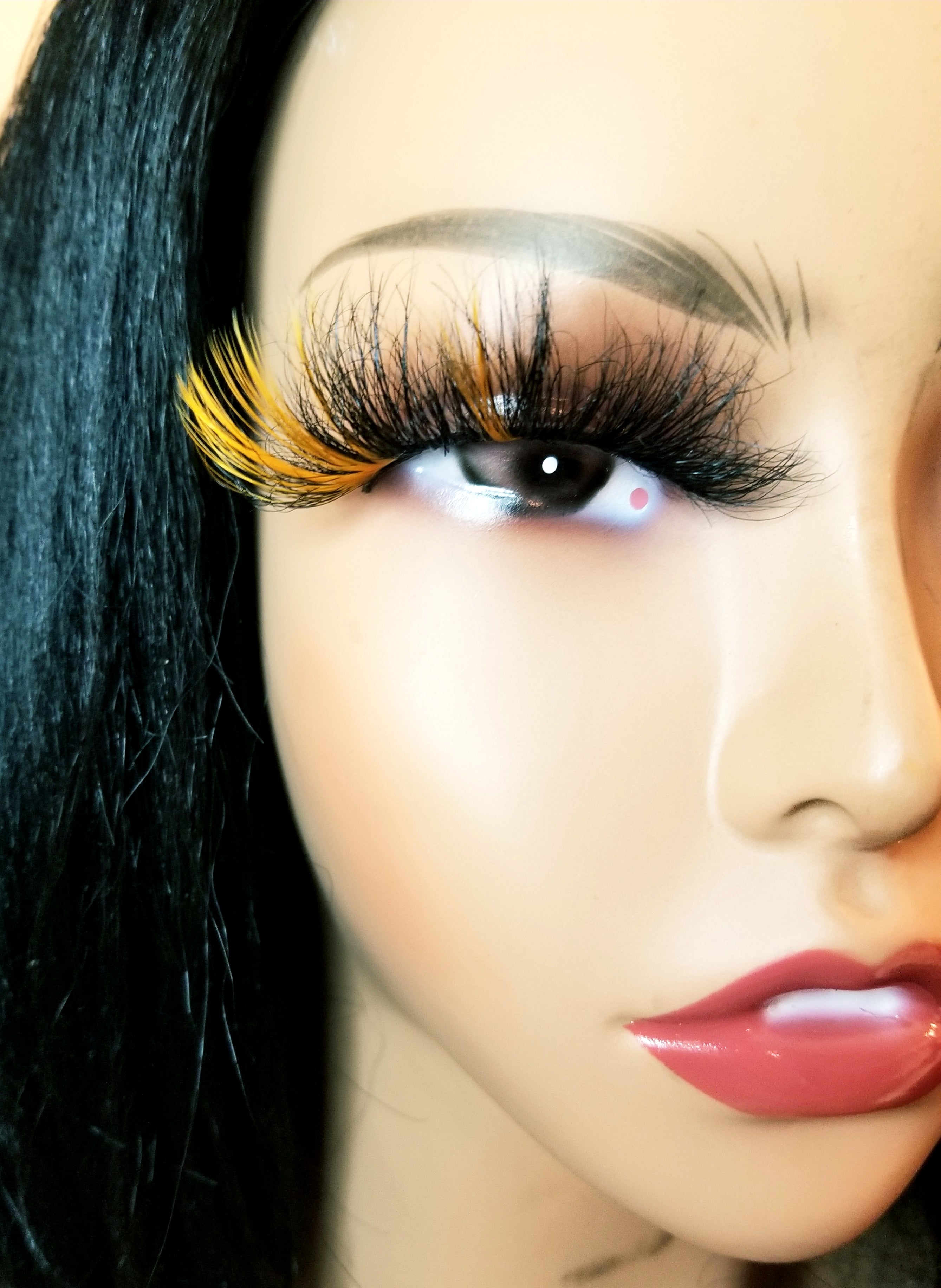 "Apricot" 25mm Colorful Fluffy False Eyelash