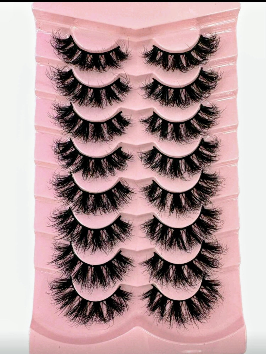 8 Pair Volume Lash Set | 20-25mm D Curl Fluffy Faux Lashes-LZ13