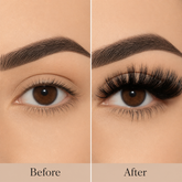 Before and after close-up comparison of a woman&