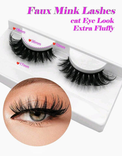 FLIRTY 18mm Fluffy Faux Mink