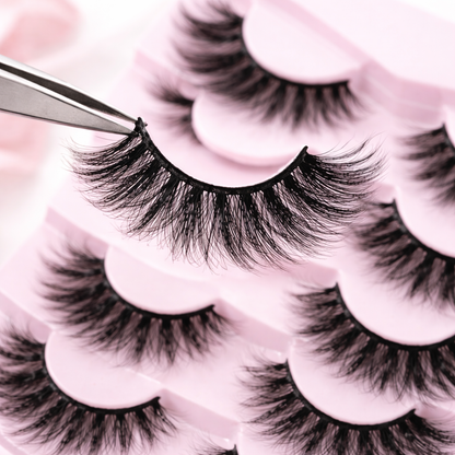 Luxe 7-Pack Wispy Volume Lashes – Fluffy Dramatic Reusable Set