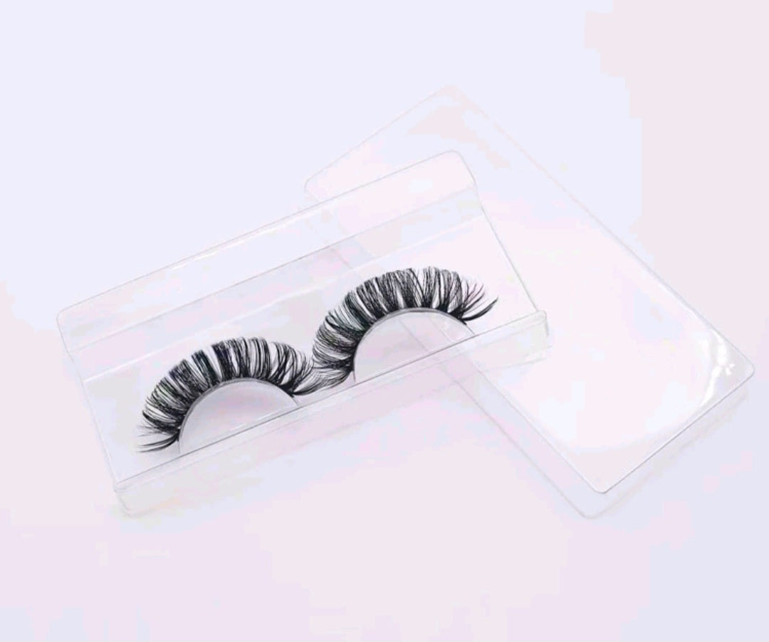 &quot;Blossom&quot; 20mm Faux Mink Natural Fluffy Russian Curl False Eyelashes