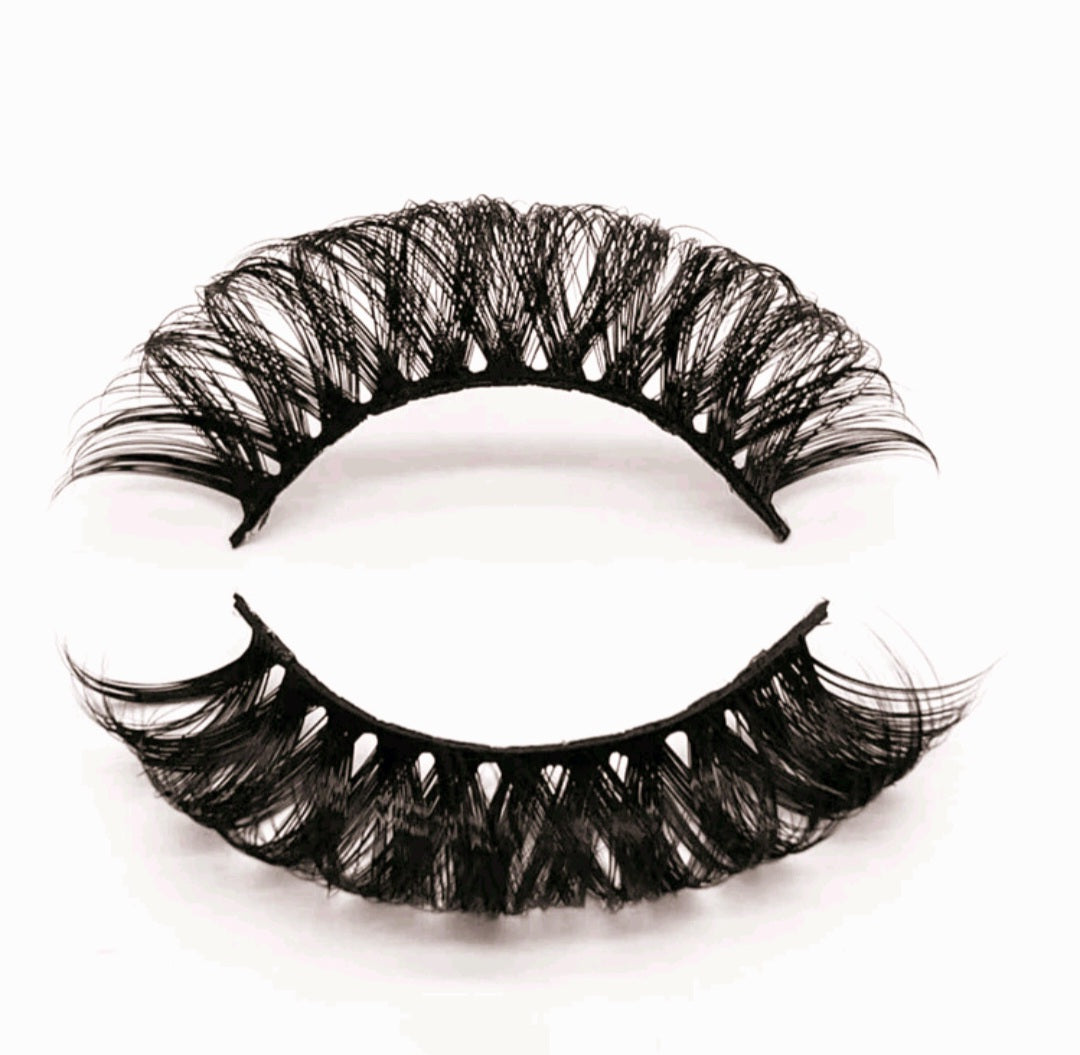 &quot;Blossom&quot; 20mm Faux Mink Natural Fluffy Russian Curl False Eyelashes