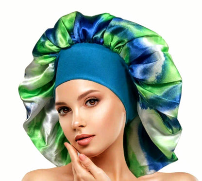 &quot;Teal&quot; Elastic Wide Band Jumbo Bonnet