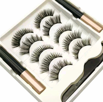 5 Pair 3D Magnetic Natural Eyeliner &amp; Eyelashes Kit