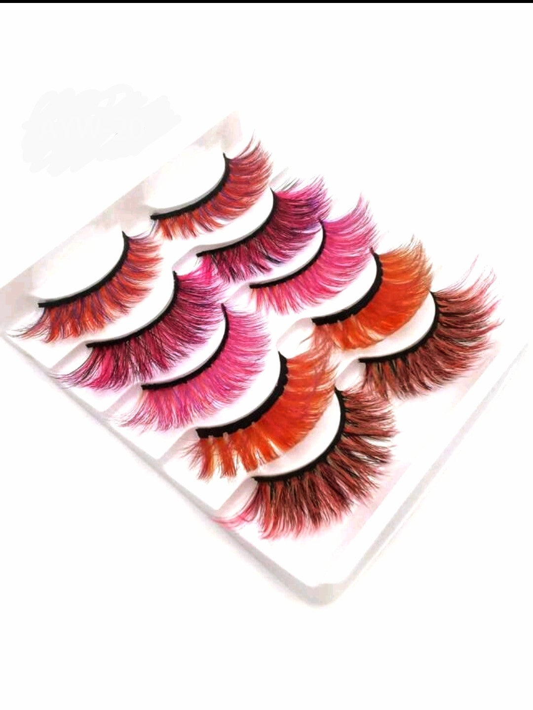 &quot;Mix of Autumn&quot; 5 Pair 3D Fluffy False Eyelashes