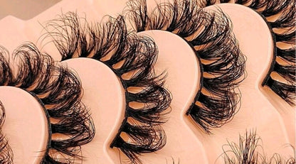 &quot;Unique&quot; D Curl Fluffy Volume Dramatic Fauxmink False Eyelashes