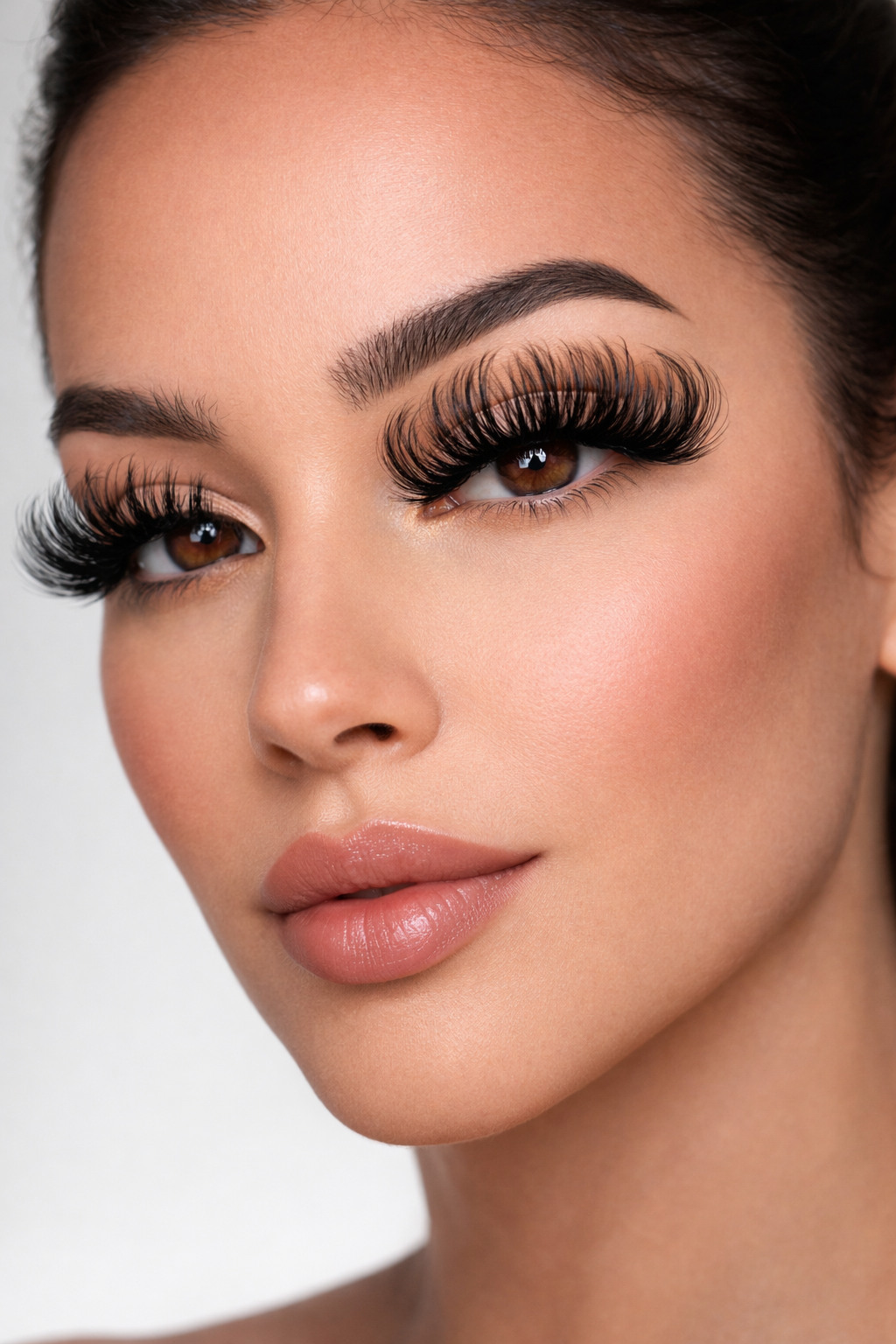 "Unique" D Curl Fluffy Volume Dramatic Fauxmink False Eyelashes