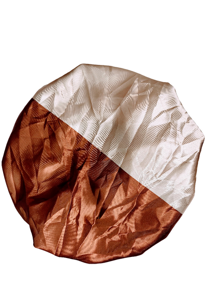 &quot;CINNAMON&quot; Wide Band Sleeping Satin Hair Bonnet