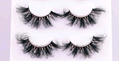 &quot;Glam&quot; 25mm Dramatic Natural Faux Mink False Eyelash