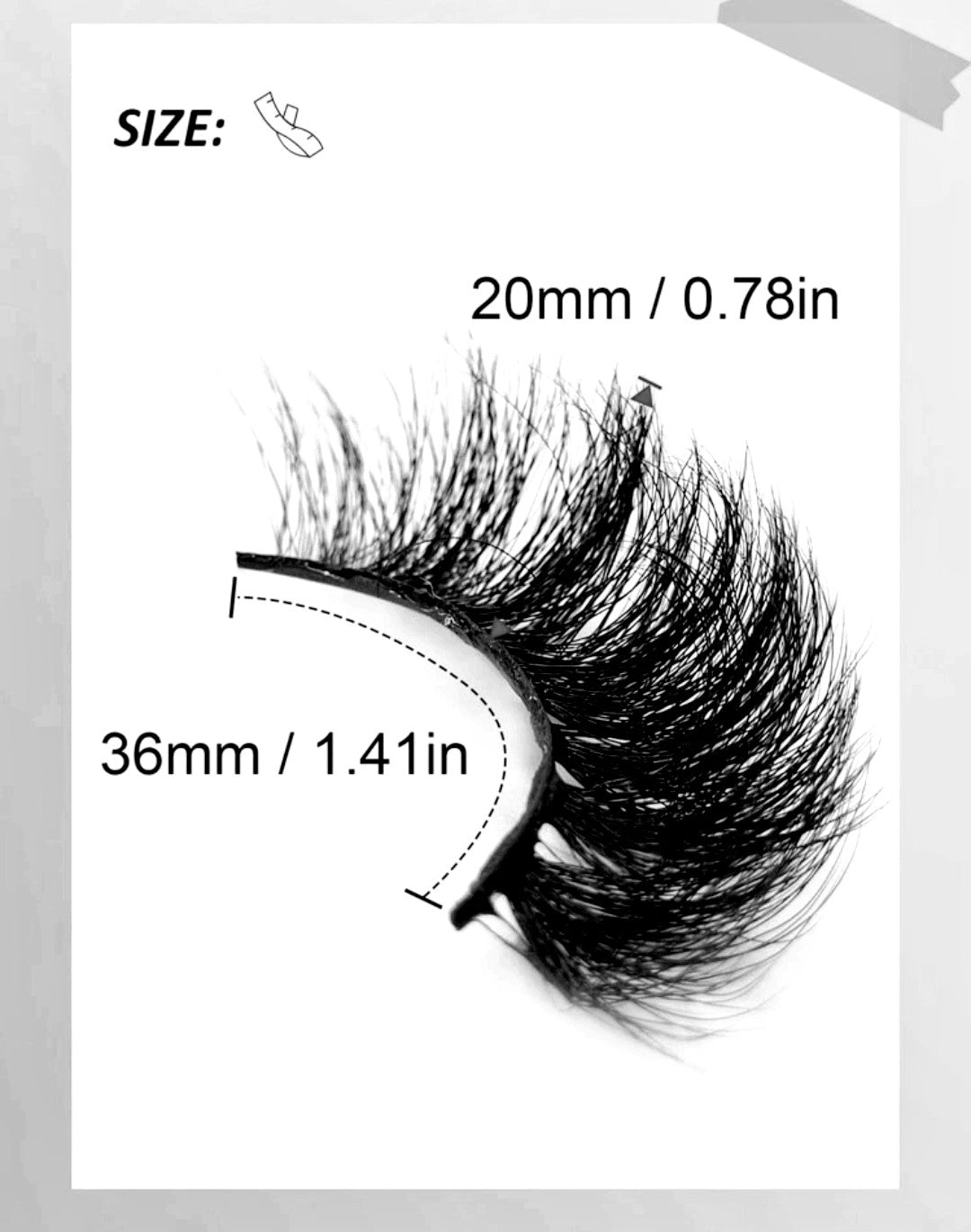 BADDIE 20mm Russian Volume Fluffy Thick Faux Mink False Eyelash