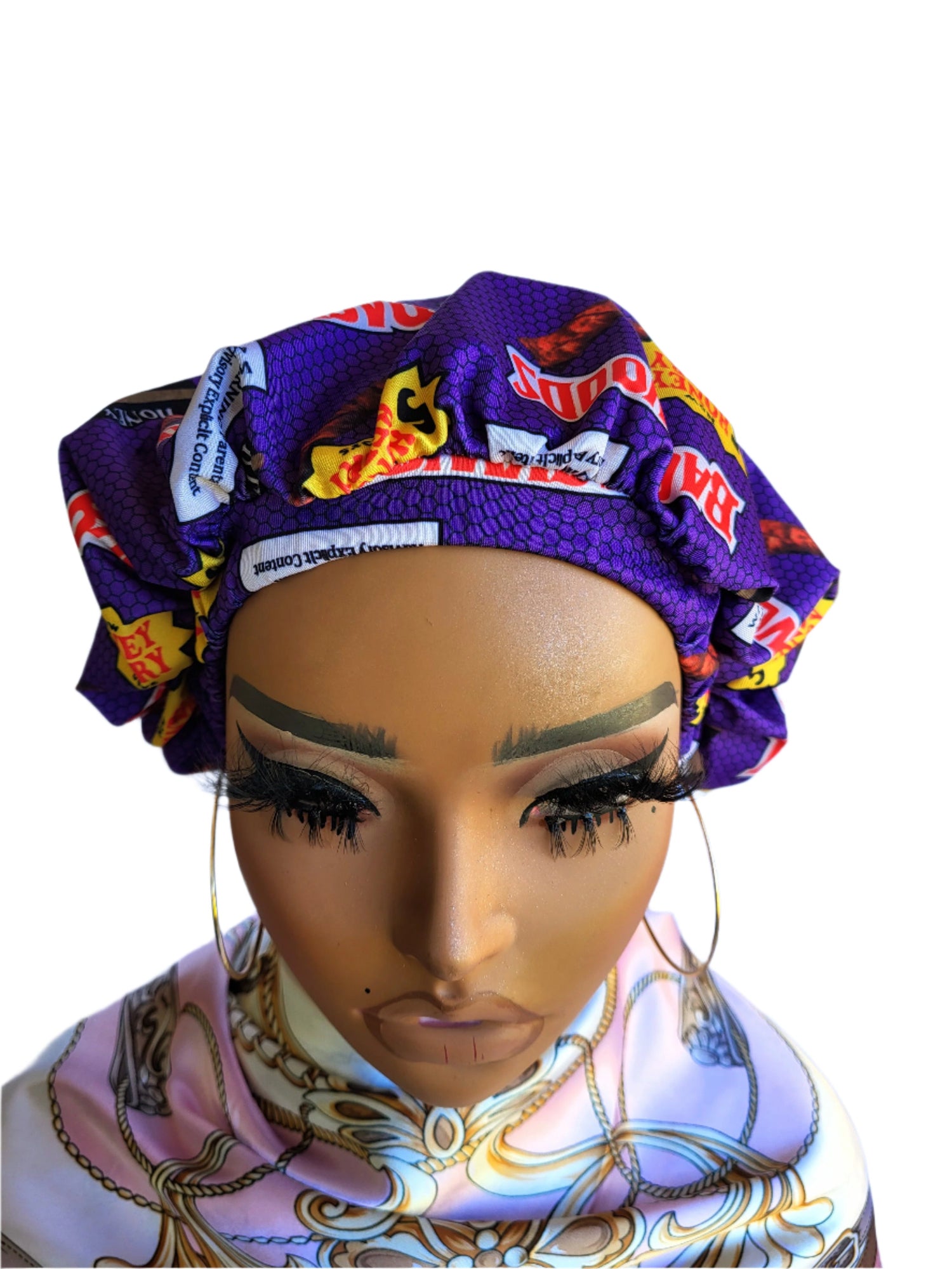 HONEY BERRY PURPLE Tight Fitted Single Layer Hair Bonnet