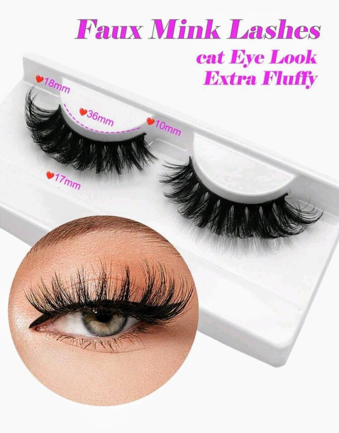 FLIRTY 18mm Volumized Fluffy Faux Mink False Eyelash