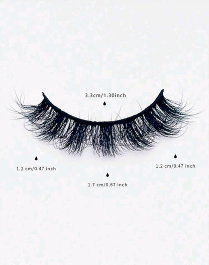 &quot;Ashley&quot; 17mm Fluffy Faux Mink False Eyelash