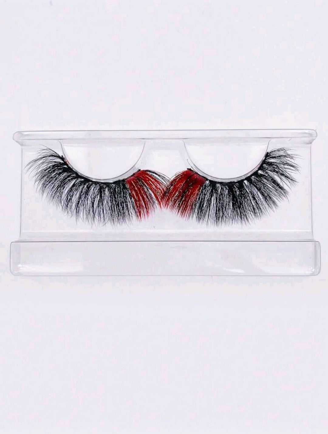 &quot;Red&quot; 20mm Fauxmink Fluffy False Eyelash