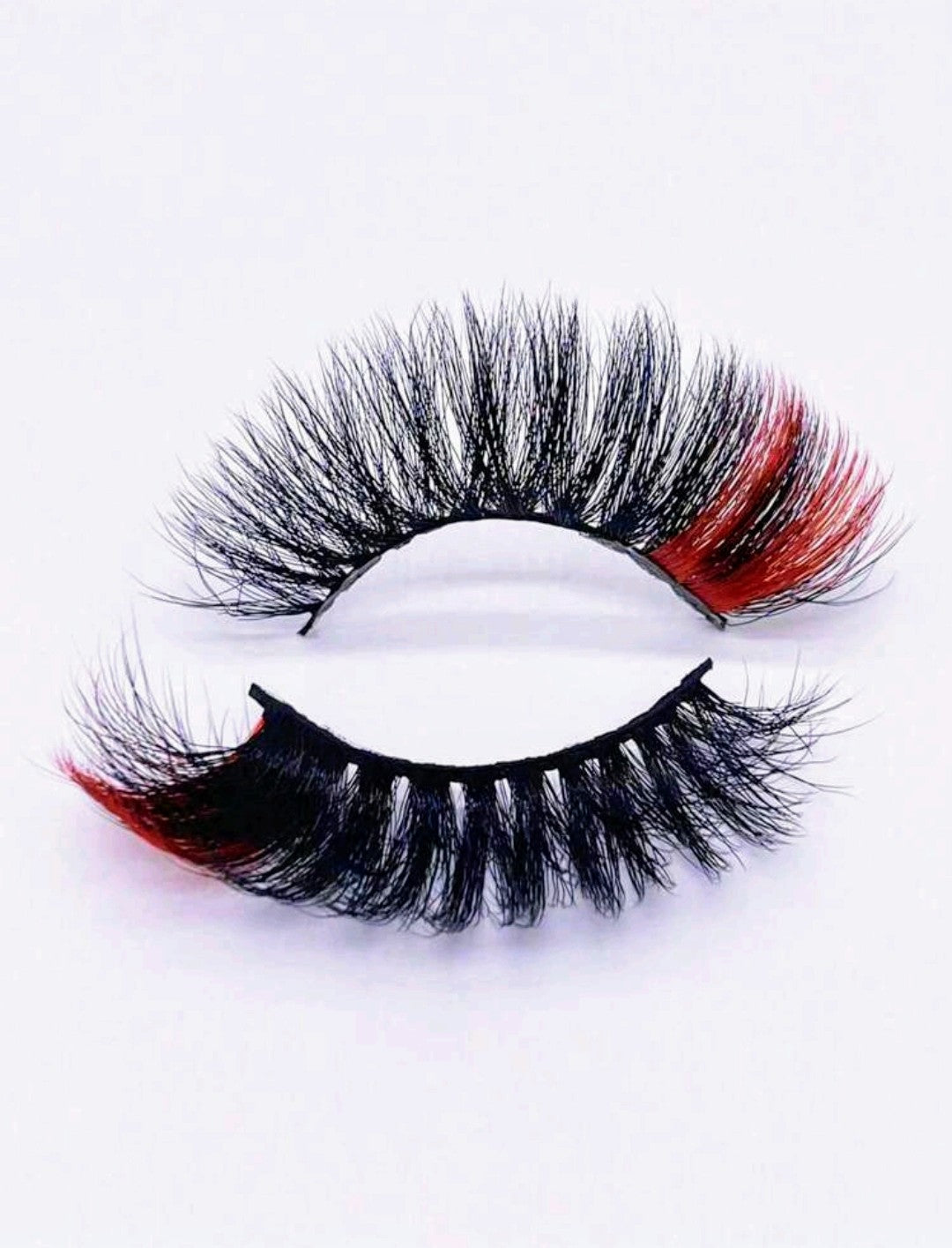 &quot;Red&quot; 20mm Fauxmink Fluffy False Eyelash