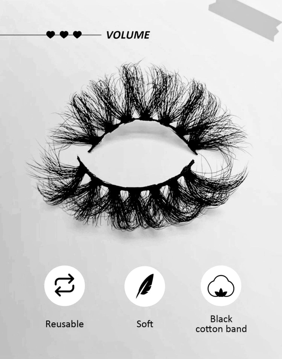 BADDIE 20mm Russian Volume Fluffy Thick Faux Mink False Eyelash