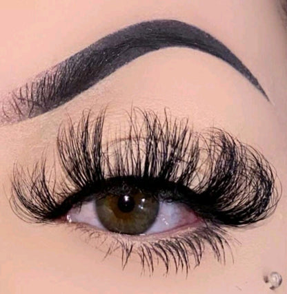 &quot;Glam&quot; 25mm Dramatic Natural Faux Mink False Eyelash