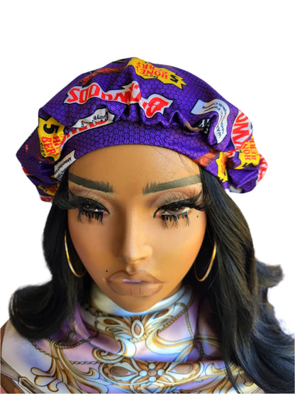 HONEY BERRY PURPLE Tight Fitted Single Layer Hair Bonnet