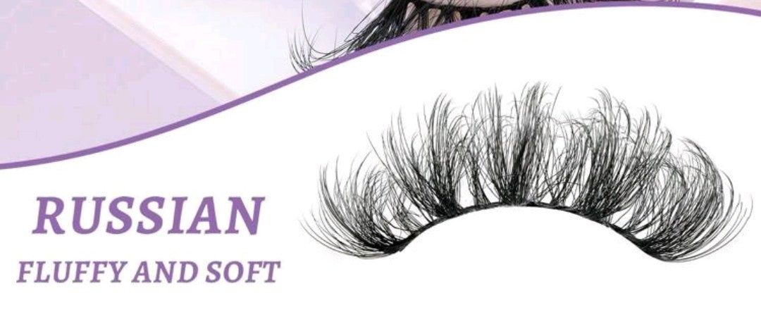 &quot;Glam&quot; 25mm Dramatic Natural Faux Mink False Eyelash