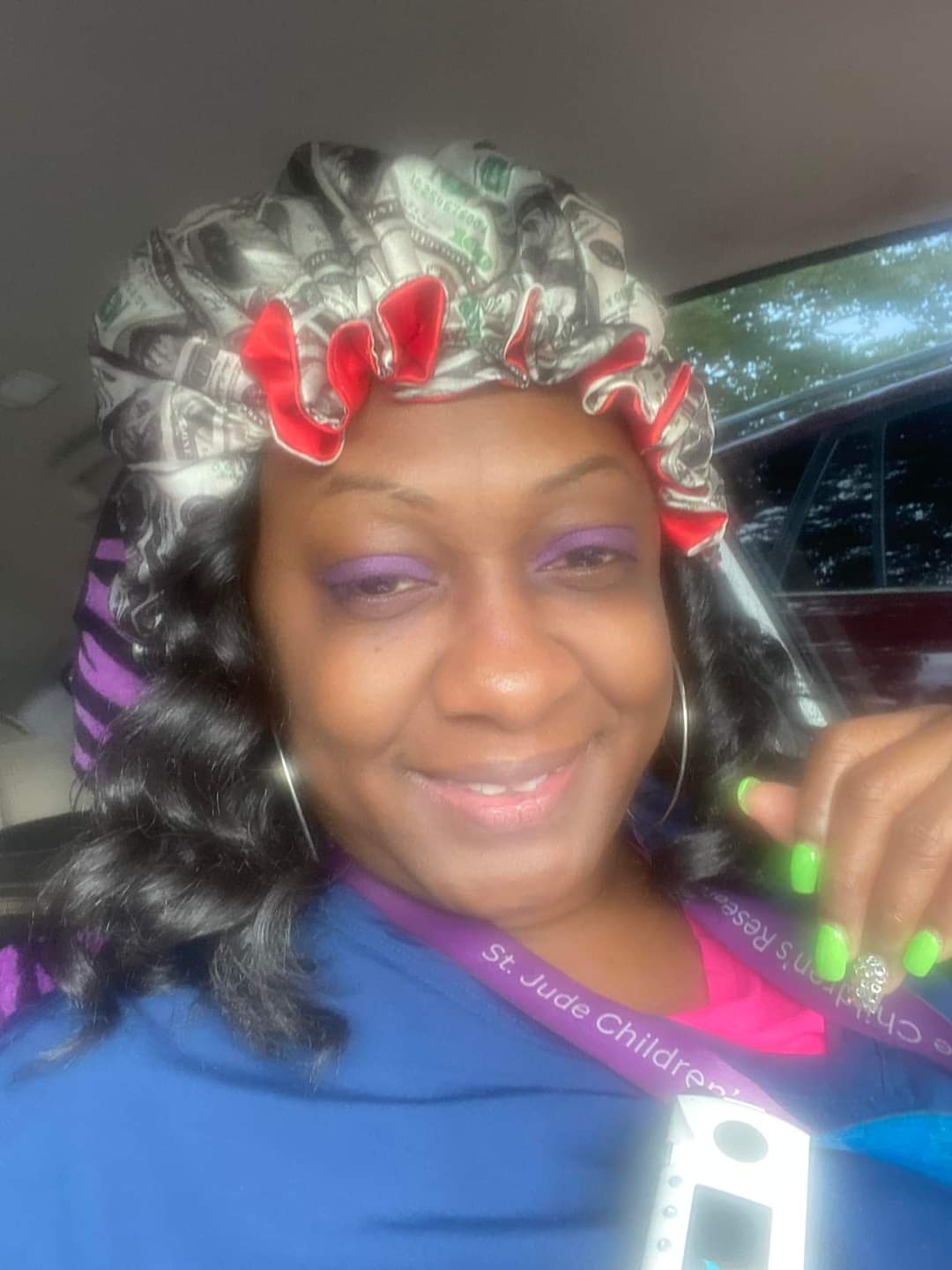 GREEN MONEY – Reversible Satin Hair Bonnet💚