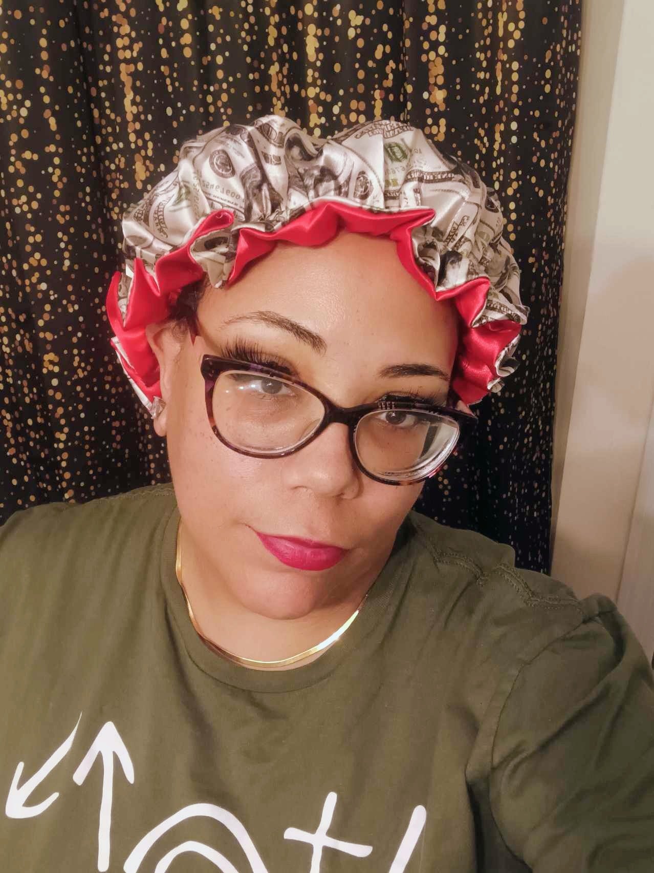 GREEN MONEY – Reversible Satin Hair Bonnet💚