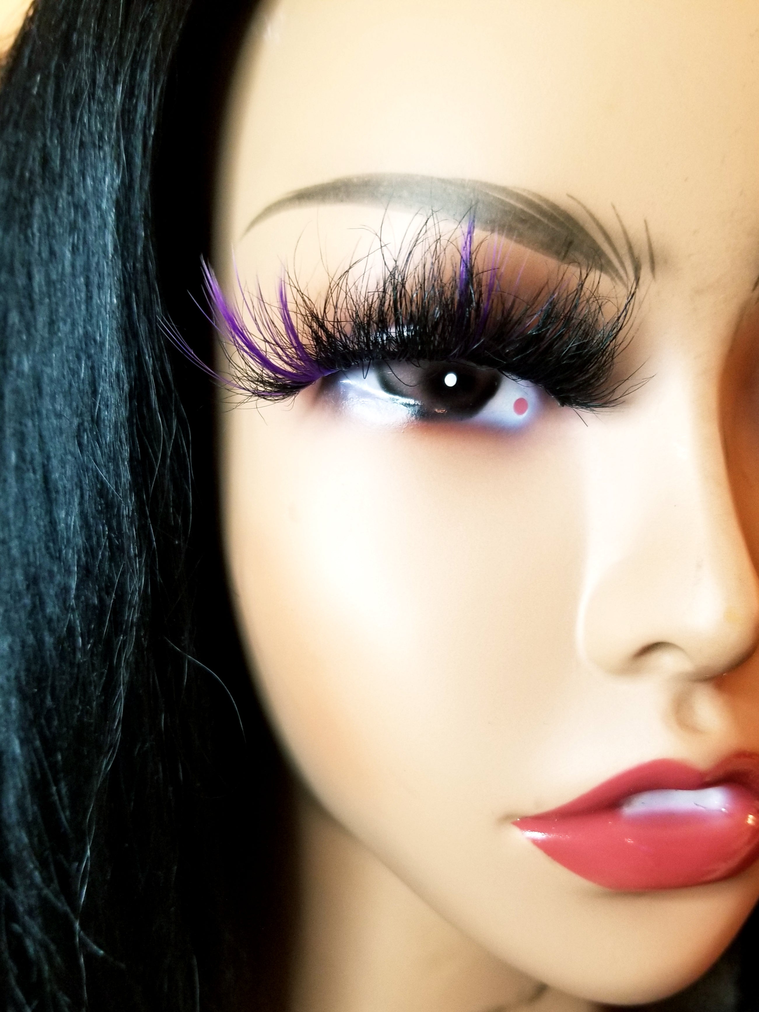"Violet" 25mm Fluffy Colorful False Eyelash