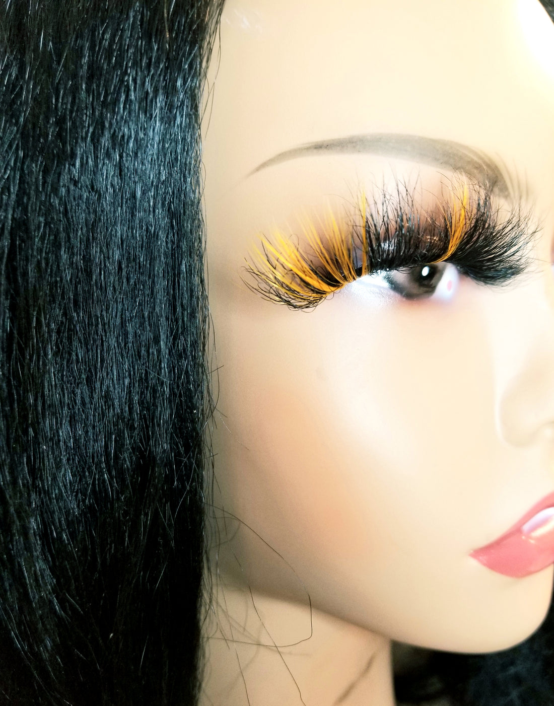 &quot;Apricot&quot; 25mm Colorful Fluffy False Eyelash